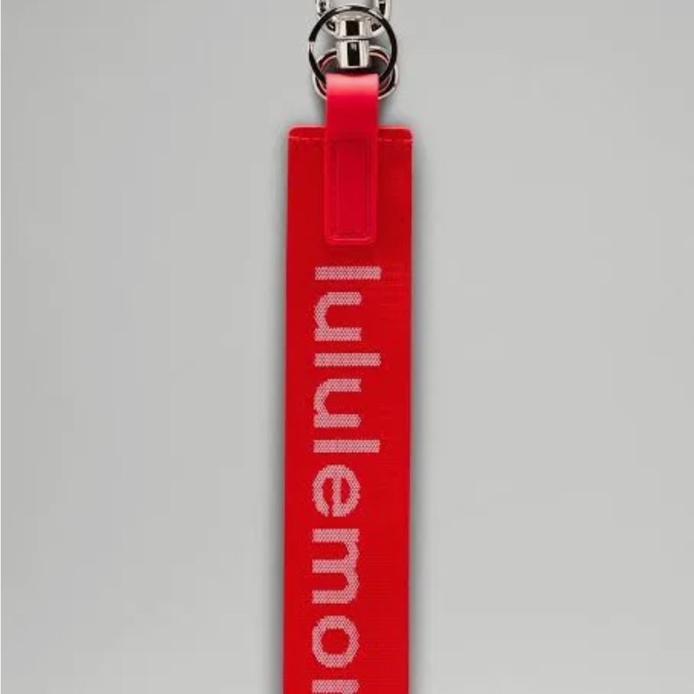 lululemon athletica Never Lost Red Key chain- Brand New